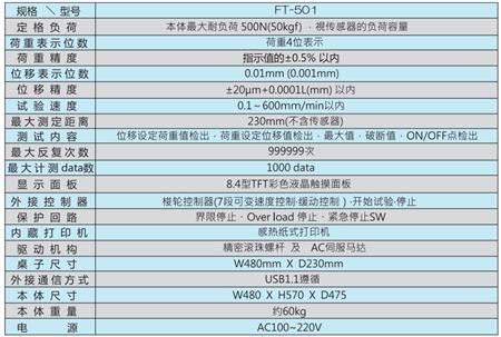 FT-501产品规格参数.png